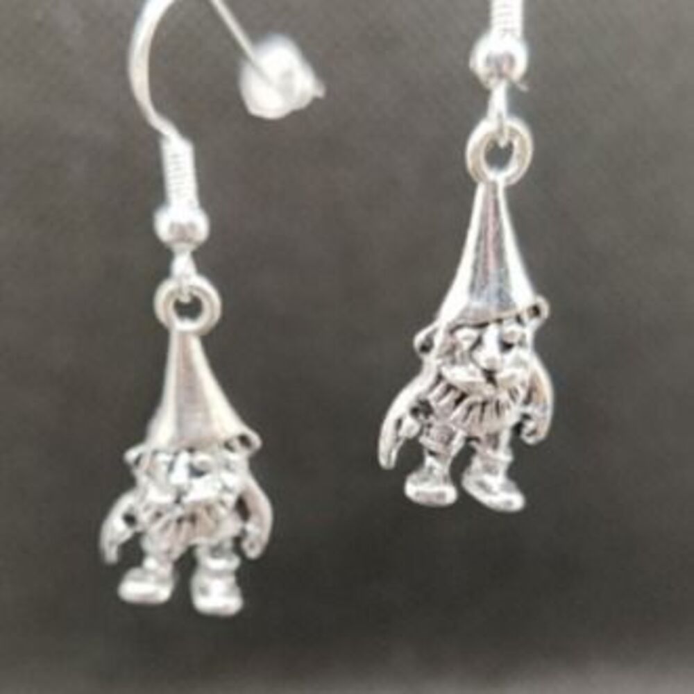 Sterling Silver Gnome Earrings